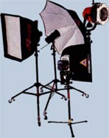 animated picture of professional video lighting